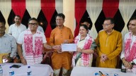 Assam: MP Bijuli Kalita Medhi attends Bongaon Durga Puja, pays tribute to late singer Zubeen Garg