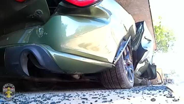 Video: Ky. officials crush Hellcat seized during street race