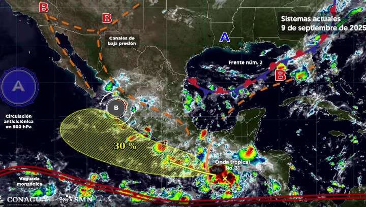 Para hoy se prevén lluvias fuertes en regiones de Hidalgo: Conagua