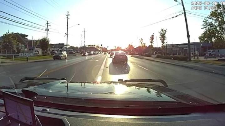 Dashcam video: Wanted fugitive crashed into innocent driver in Westlake