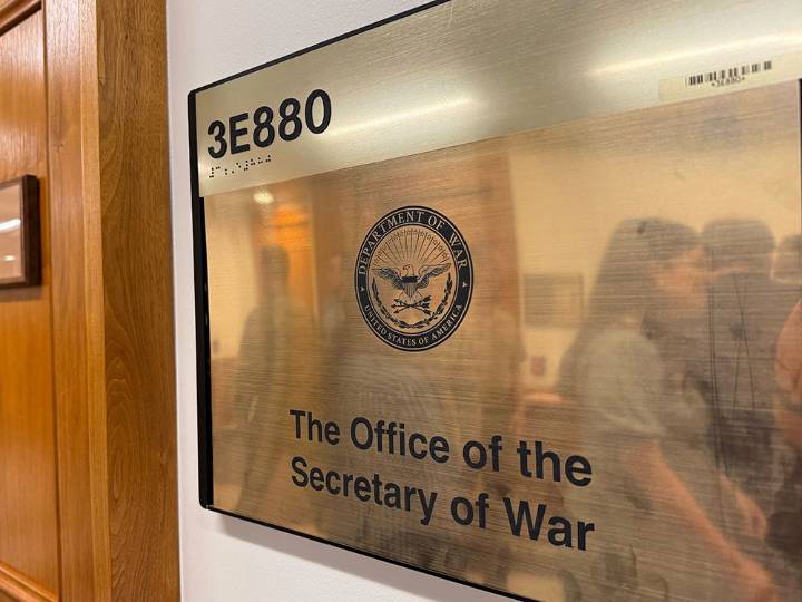 Trump moves to rename U.S. Defense Department as the Department of War