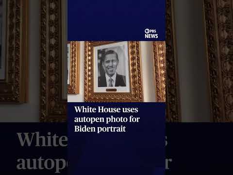 White House uses autopen photo for Biden portrait