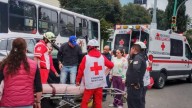 Fuerte choque entre autobús y auto deja cuatro heridos en San Bernardino, Toluca