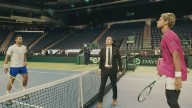 Protests outside, silence inside as Canada goes up 1-0 on Israel at Davis Cup tie