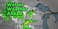 Wetter weather into the weekend