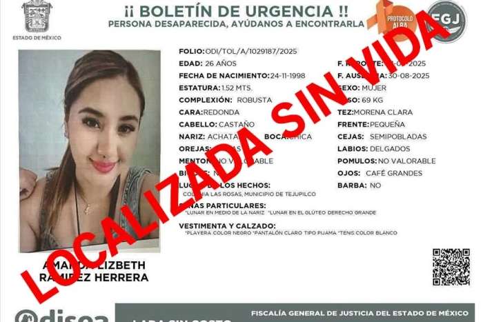 Hallan sin vida a joven maestra desaparecida en Tejupilco
