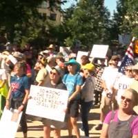 'Remember us': Laborers gather on Capitol steps to protest the state of the government