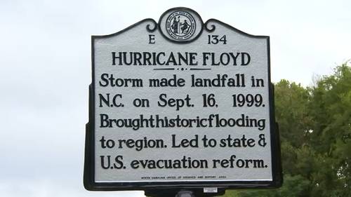Hurricane Floyd to be recognized on N.C. highway historical marker