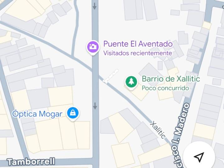 Cambio al puente Xallitic en Google Maps causa enfado