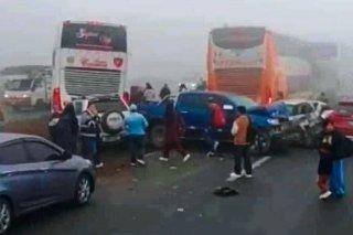 MULTIPLE CHOQUE EN VARIANTE PASAMAYO DEJA 10 HERIDOS