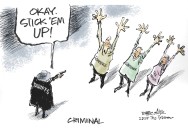 Trygve Olson cartoon: Criminal