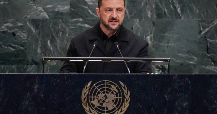 At United Nations, Zelenskyy warns of global arms race
