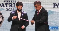 Boric y Desbordes inauguran fondas en Parque O’Higgins: "Es mi último 18 con la banda tricolor"