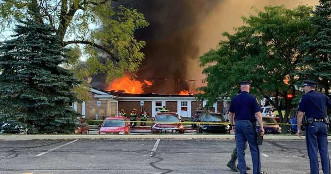 At least 10 shot, 1 fatally, at Michigan church set on fire by the gunman: Police