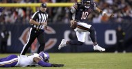 Bears QB Caleb Williams checking his footwork and passing fundamentals before facing the Lions