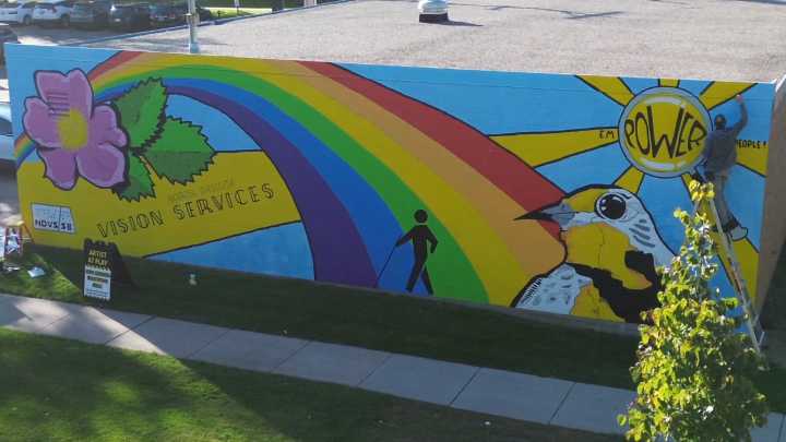After months of uncertainty, artist allowed to finish ND School for the Blind mural