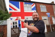 Neighbours fear for property values after giant Union Flag painted