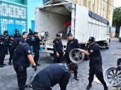 Aseguran más de 11 mil toneladas de autopartes robadas en CDMX y Edomex