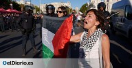No, una protesta pacífica no pasa a ser violenta por cortar un evento deportivo o por tirar unas vallas, según el derecho internacional