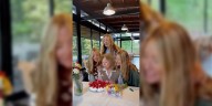 Torta decorada, ramo de flores y mucho amor: Las Trillizas de Oro festejaron el cumpleaños de su madre