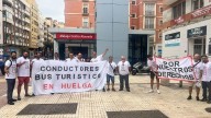 Los conductores de la empresa del bus turístico de Málaga inician una huelga