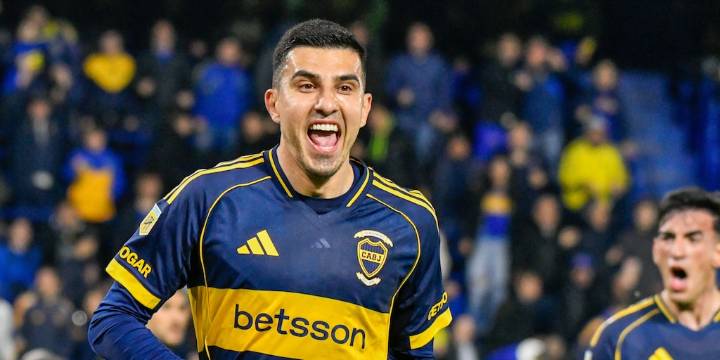 El gol de Rodrigo Battaglia para Boca ante Central Córdoba con el que se convirtió en el máximo anotador de la era Russo