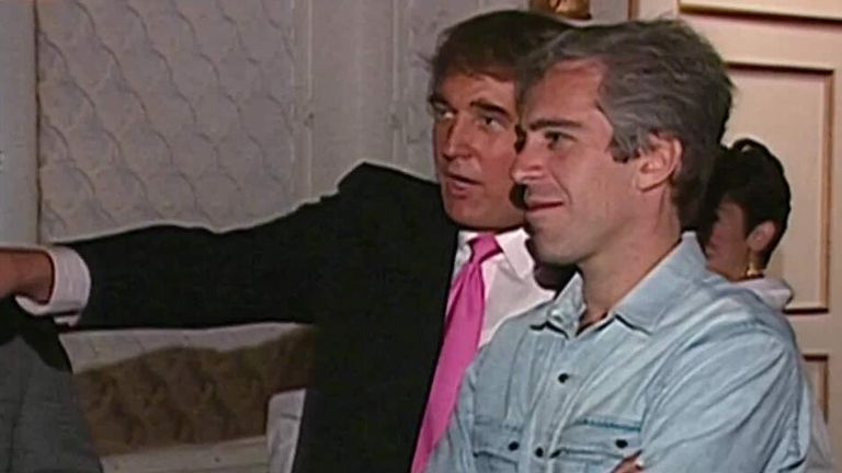 Lewd birthday message Donald Trump allegedly sent to Jeffrey Epstein released by Democrats