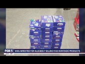 Man arrested for allegedly selling fake Nintendo products