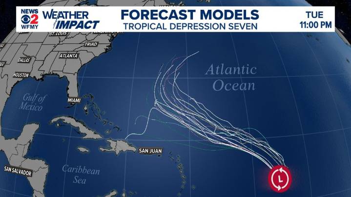 Tropical Depression Seven: Will it impact the US East Coast?