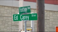Widening project for Ed Carey Drive to...