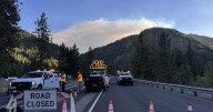 Labor Mountain Fire prompts closure of US 97 Blewett Pass