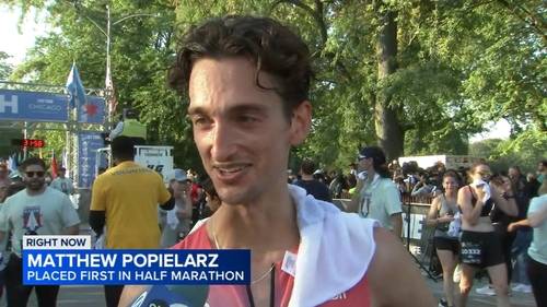 Chicago half marathon 2025: Matthew Popielarz takes first place at Life Time Chicago Half Marathon and 5K in Jackson Park