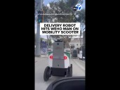Delivery robot hits WeHo man on mobility scooter