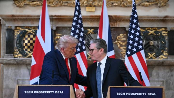 Trump, en su despedida del Reino Unido, habló de recuperar la base aérea en Afganistán y de su "decepción" con Putin