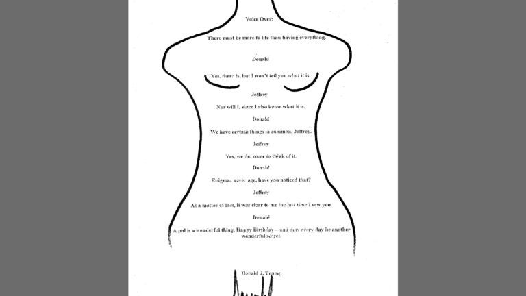 In Epstein’s ‘birthday book,’ a celebration of his lecherous exploits