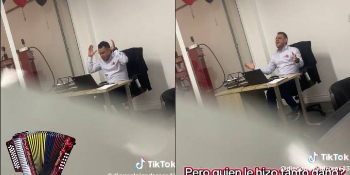 “¡Así de grande sería la cachera!“: Usuarios se divierten con sentido momento, trabajador canta a grito herido popular vallenato