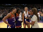 Alyssa Thomas reacts to 5th playoff triple-double after advancing past Liberty 🔥