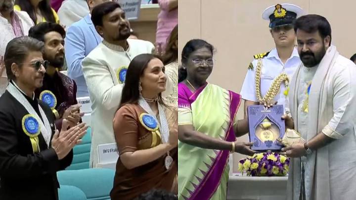 71st National Film Awards: Shah Rukh Khan, Rani Mukerji & Others Give Mohanlal A Standing Ovation For Winning Dadasaheb Phalke Award