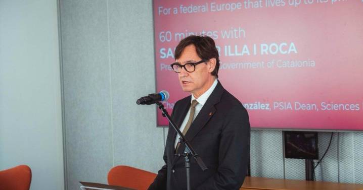 Illa reivindica desde Madrid su modelo lingüistico y pone en valor el catalán
