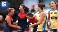 Melbourne hands Gold Coast almighty thrashing to rise up AFLW ladder