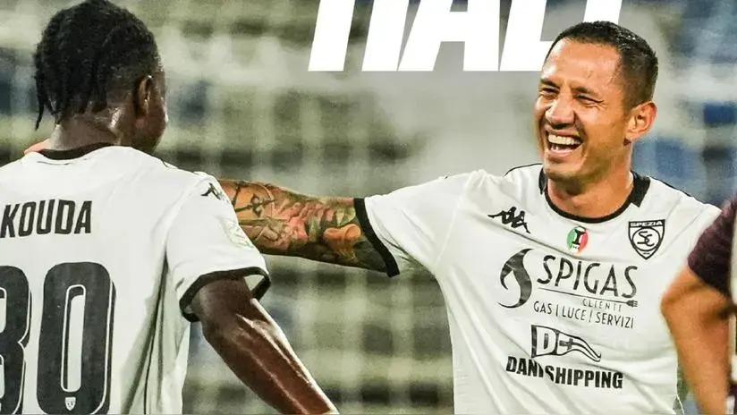 Volvió al gol: Gianluca Lapadula y su magistral definición en empate de Spezia [VIDEO]