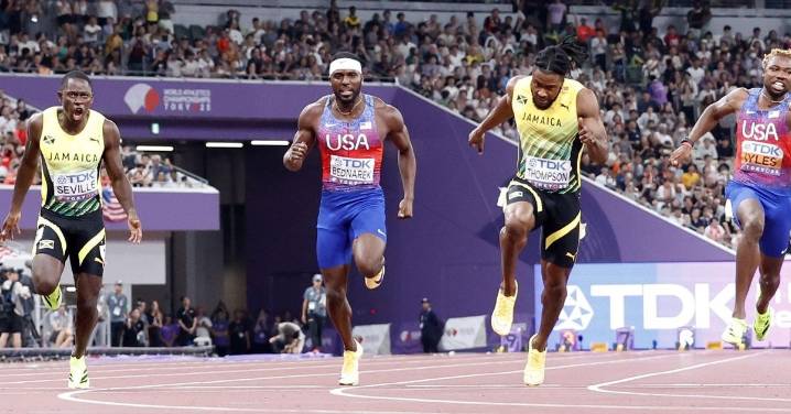 Las mejores imágenes del triunfo de Seville en los 100 metros y del resto del Mundial de atletismo