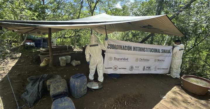 Desmantelan en Durango 2 laboratorios clandestinos y decomisan 21 toneladas de metanfetamina