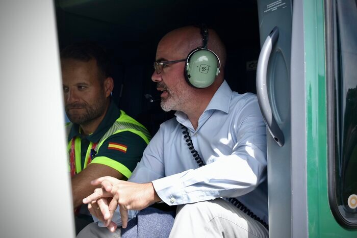 El delegado del Gobierno supervisa el dispositivo de seguridad de La Vuelta en Madrid