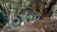New photos show bush campsite where fugitive hid with his children before being shot dead by police