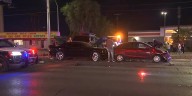 Multiple vehicles involved in suspected DUI crash in central Las Vegas Valley