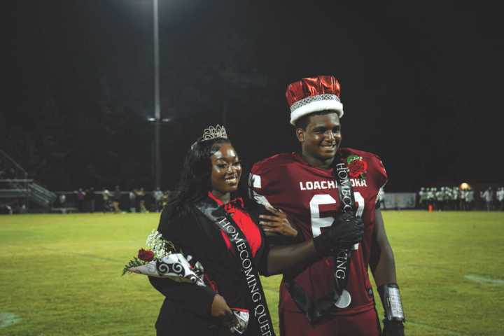 Loachapoka takes care of Beulah on Homecoming Night