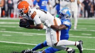 Browns' Cedric Tillman exits vs. Lions with hurt hamstring