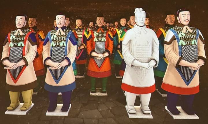 Terracotta warriors occupy the Bowers Museum