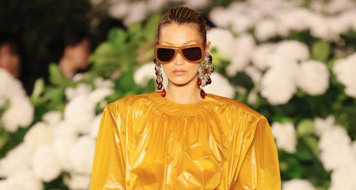 Bella Hadid Walks in Saint Laurent Fashion Show in Paris Weeks After Lyme Disease Treatment 